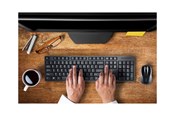 Tastaturen - Kensington Pro Fit Desktop Set - Tastatur & Maus Set - Deutsch - Schwarz - K75230DE