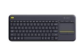 Tastaturen - Logitech K400 Plus Ergonomic Wireless Touch - Tastatur - Schweiz - Schwarz - 920-007133