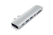 Dockingstationen - Satechi USB-C PRO Hub with 4K HDMI 85W - Silver - ST-CMBPS