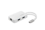 Netzwerkadapter (Netzkarte, Druckserver, u.s.w.) - Edimax EU-4308 USB-C to 3-Port USB 3.0 Gigabit Ethernet Hub - EU-4308