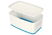 Archivierung und Aufbewahrung - Leitz  MyBox WOW Klein mit Deckel, Aufbewahrungsbox Blau - 52291036