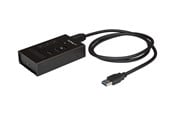USB-Hubs - StarTech.com USB Hub Metal 4 Port USB-Hubs - USB 3.0 - 4 - Schwarz - HB30A3A1CST
