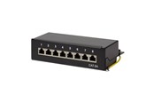 Netzwerkzubehör - LogiLink NP0018B Cat.6A Patch Panel 8 ports shielded Desktop black - NP0018B