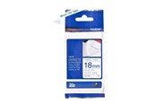 Papier, Fotopapier und Etiketten - Brother Tape TZeFA4B 18mm Blue on White background - TZEFA4