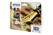 Druckerzubehör - Tinte & Toner - Epson 16XL Multipack - 4 pakker - XL - sort gul cyan magenta - original - blækpatron - C13T16364022