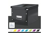 Archivierung und Aufbewahrung - Leitz Click & Store WOW Aufbewahrungs- und Transportbox Cube Groß Schwarz - 61080095