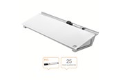 Schreibtischzubehör - Nobo NOBO Schreibtisch-Whiteboard aus Glas, weiß - 1905174