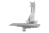 Monitorhalterung - StarTech.com Wall Mounted Sit Stand Desk - Height Adjustable - 24" Monitor - WALLSTS1