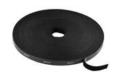 Kabelkanal / Kabelschlauch - Deltaco Velcro Cable Tie Roll - 15m - Black - CM1015S