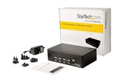 KVM Switches - StarTech.com Port Dual DisplayPort KVM Switch - DP KVM Switch - 4K (60Hz) - KVM / audio / USB switch - 4 porte - monterbar på stativ - SV431DPDDUA2
