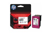 Druckerzubehör - Tinte & Toner - HP 651 / C2P11AE (Cyan Magenta Yellow) Ink - C2P11AE