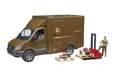Spielzeugauto - Bruder MB Sprinter UPS with driver and accessories - BR2538