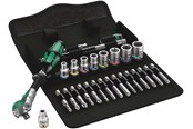 Haus & Garten - Wera 8100 SA 9 Zyklop Speed-Knarrensatz, 1/4"-Antrieb, zöllig, 28-teilig - 5004019001
