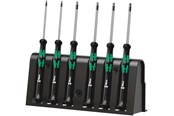 Haus & Garten - Wera 2067/6 Elektroniker TORX® BO-Schraubendrehersatz + Rack, 6-teilig - 5118154001