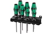 Handwerkzeuge - Wera 367/7 TORX® HF Kraftform Plus Schraubendrehersatz mit Haltefunktion + Rack, 7-teilig - 5223161001