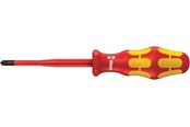 Handwerkzeuge - Wera 165 iS PZ/S VDE-isolierte Schraubendreher für PlusMinus-Schrauben (Pozidriv/Schlitz) mit reduziertem Klingendurchmesser , PZ/S # 1 x 80 mm - 5006465001