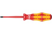 Handwerkzeuge - Wera 165 iS PZ VDE-isolierter Kreuzschlitz-Schraubendreher mit reduziertem Klingendurchmesser, PZ 1 x 80 mm - 5006460001