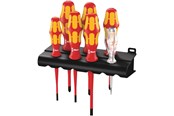 Haus & Garten - Wera 160 iS/7 Rack Schraubendrehersatz Kraftform Plus Serie 100 + Spannungsprüfer + Rack. Mit reduziertem Klingendurchmesser, 7-teilig - 5006480001