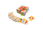 Holzspielzeug - Goki Wooden Patterns Game Cube - 58649