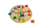 Holzspielzeug - Eichhorn Wooden Leather Clock - 100005456