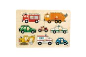 Puzzle - Goki Bubble Puzzle Traffic Holz - 57996