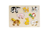Puzzle - Goki Bubble Puzzle Animals Holz - 57873