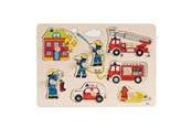 Puzzle - Goki Bubble Puzzle Fire Department Holz - 57907
