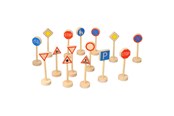 Holzspielzeug - Goki Wooden Traffic Sign Set - wm 397