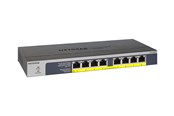 Switches - Netgear GS108LP-100EUS 8-Port Gigabit Ethernet PoE+ Unmanaged Switch with FlexPoE (60W) - GS108LP-100EUS