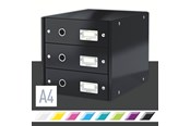 Archivierung und Aufbewahrung - Leitz  Click & Store WOW Schubladenset (3 Schubladen) Schwarz - 60480095