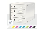 Archivierung und Aufbewahrung - Leitz  Click & Store WOW Schubladenset (4 Schubladen) Weiß - 60490001