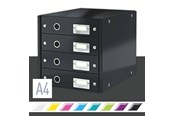 Archivierung und Aufbewahrung - Leitz Click & Store WOW Schubladenset (4 Schubladen) Schwarz - 60490095