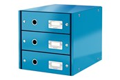 Archivierung und Aufbewahrung - Leitz Click & Store WOW Schubladenset (3 Schubladen) Blau - 60480036