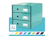 Archivierung und Aufbewahrung - Leitz  Click & Store WOW Schubladenset (3 Schubladen) Eisblau - 10K268L