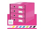 Archivierung und Aufbewahrung - Leitz Click & Store WOW Schubladenset (4 Schubladen) Pink - 60490023
