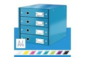 Archivierung und Aufbewahrung - Leitz  Click & Store WOW Schubladenset (4 Schubladen) Blau - 60490036