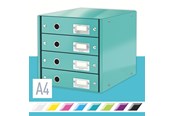 Archivierung und Aufbewahrung - Leitz Click & Store WOW Schubladenset (4 Schubladen) Eisblau - 60490051