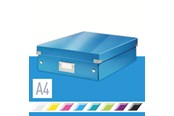 Archivierung und Aufbewahrung - Leitz Click & Store WOW Organisationsbox Mittel Blau - 60580036