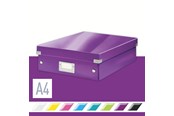 Archivierung und Aufbewahrung - Leitz  Click & Store WOW Organisationsbox Mittel Violett - 60580062
