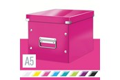 Archivierung und Aufbewahrung - Leitz Click & Store WOW Aufbewahrungs- und Transportbox Cube Mittel Pink - 61090023