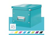 Archivierung und Aufbewahrung - Leitz Click & Store WOW Aufbewahrungs- und Transportbox Cube Mittel Eisblau - 61090051