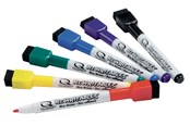 Utensilien zum Schreiben und Zeichnen - Nobo Quartet ReWritables - Marker - Black, Red, Blue, Green, Yellow, Purple (Pack of 6) - 1903792