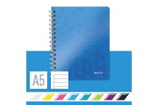 Blöcke, Formulare und Notizbücher - Leitz  WOW Collegeblock A5 liniert, spiralgebunden mit PP-Einband Blau - 46390036