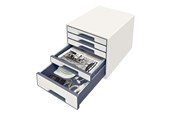 Schreibtischzubehör - Leitz  WOW CUBE Schubladenbox Weiß - 52142001