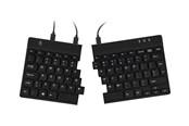 Tastaturen - R-Go Tools R-Go Split Ergonomiske tastatur QWERTZ (DE) sort kablet - Tastatur - Deutsch - Schwarz - RGOSP-DEWIBL