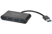 USB-Hubs - Kensington UH4000 USB 3.0 4-Port Hub, schwarz USB-Hubs - 4 - Schwarz - K39121EU