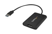 Display Kabel - StarTech.com USB to DisplayPort Adapter - USB 3.0 - 4K 30Hz - external video adapter - MCT T6-688L - black - USB32DPES2