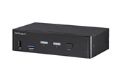 KVM Switches - StarTech.com 2-Port DisplayPort KVM Switch - 4K 60Hz - TAA Compliant - KVM / audio / USB switch - 2 ports - SV231DPU34K