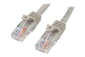 Netzwerk - Kabel - StarTech.com 0.5m Gray Cat5e / Cat 5 Snagless Ethernet Patch Cable 0.5 m - patch cable - 50 cm - grey - Grau - 0.5m - 45PAT50CMGR