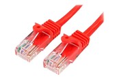 Netzwerk - Kabel - StarTech.com 10m Red Cat5e / Cat 5 Snagless Ethernet Patch Cable 10 m - patch cable - 10 m - red - Rot - 10m - 45PAT10MRD